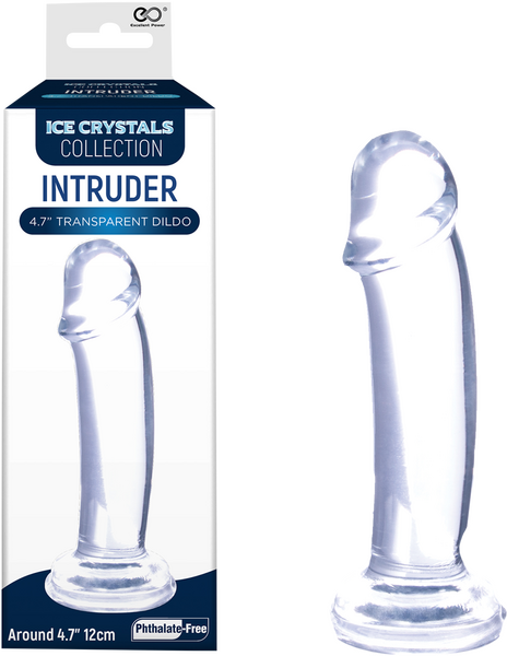 Intruder 4.5" Transparent Dildo (Clear)