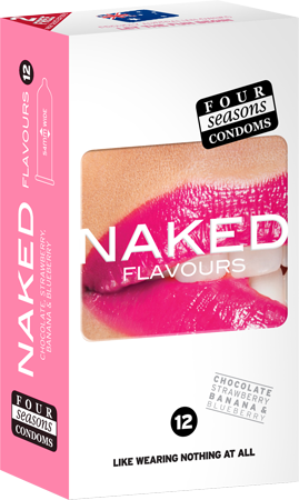 Four Seasons Naked Flavours Condoms 12's Width 54mm