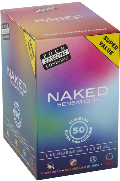 Four Seasons Naked Sensations Condoms 50's Width 52-54mm