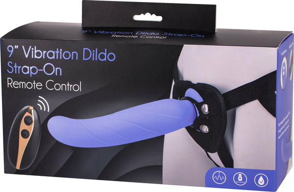 9" Vibrating Dildo Strap-On Harness Set Remote Control Rechargeable Sex Toy