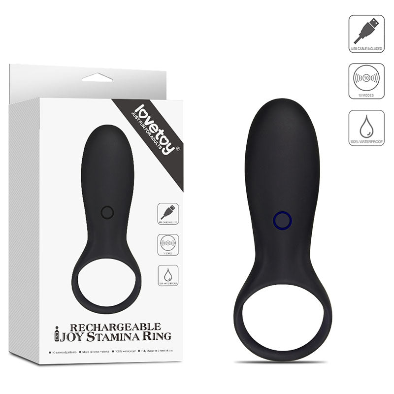 Lovetoy IJOY Cock Ring Rechargeable Stamina Vibrating Couples Vibrator Sex Toy