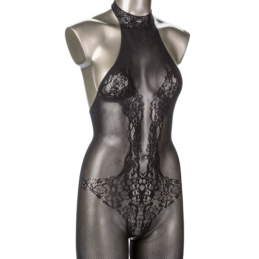 Scandal Plus Size Halter Lace Body Suit Sexy Lingerie