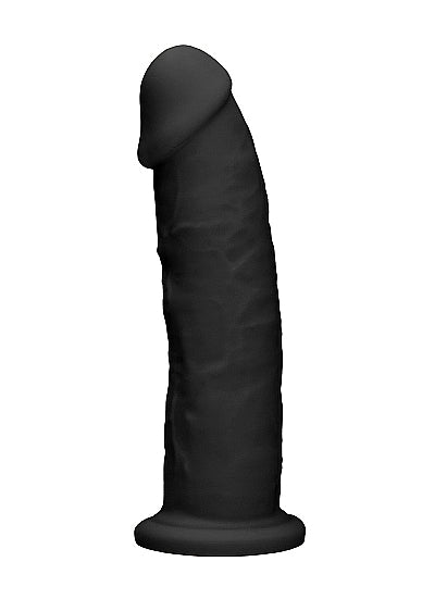 Silicone Dual Density Dildo Without Balls 9 Inch Black