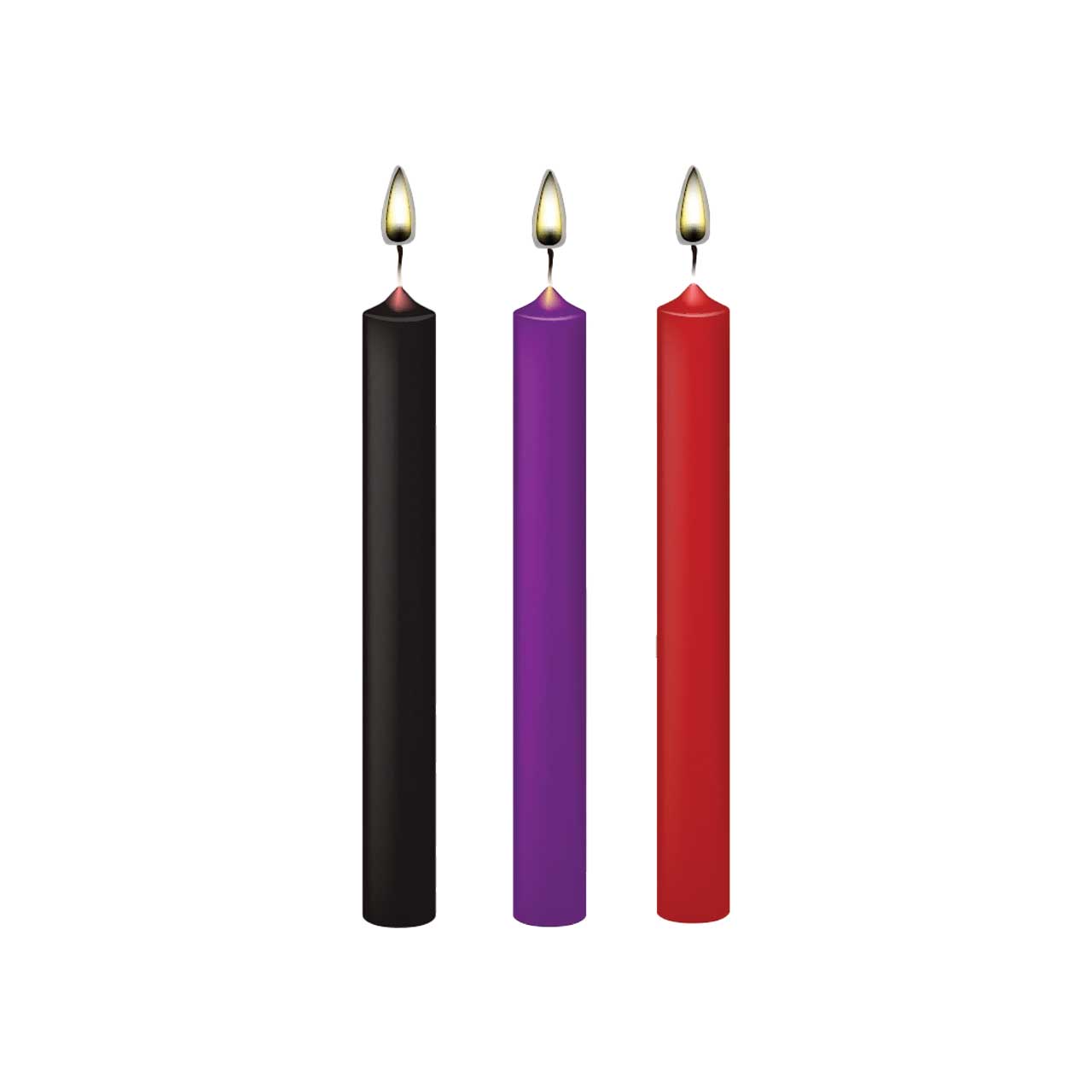 3 Pack BDSM Japanese Drip Candles Low Temperature Wax Play Bondage S&M Sex Toy