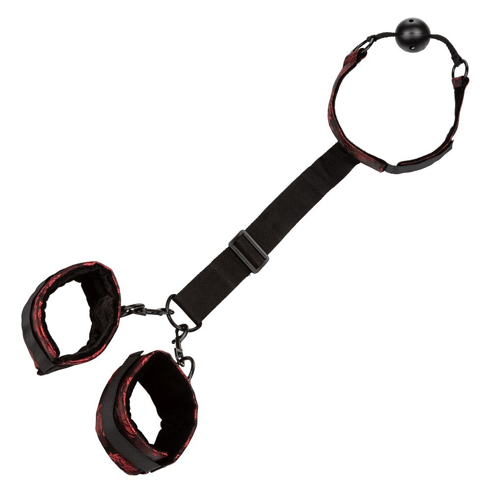 Scandal Breathable Ball Gag With Cuffs Bondage Kit BDSM Fetish