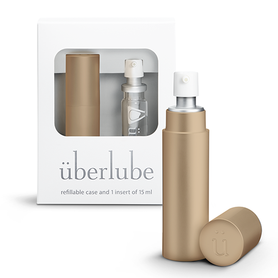 Uberlube Good-to-Go Gold Personal Lubricant Spray Silicone Based Sex Lube