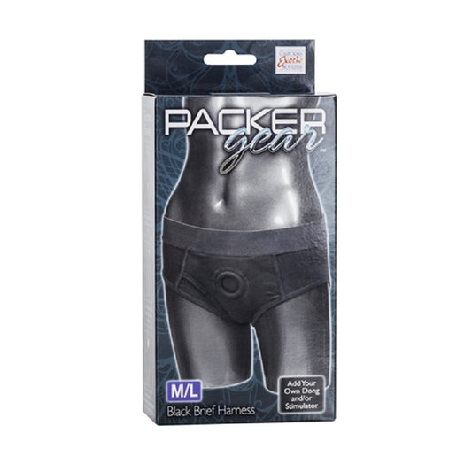 Packer Gear Black Brief Harness M/L