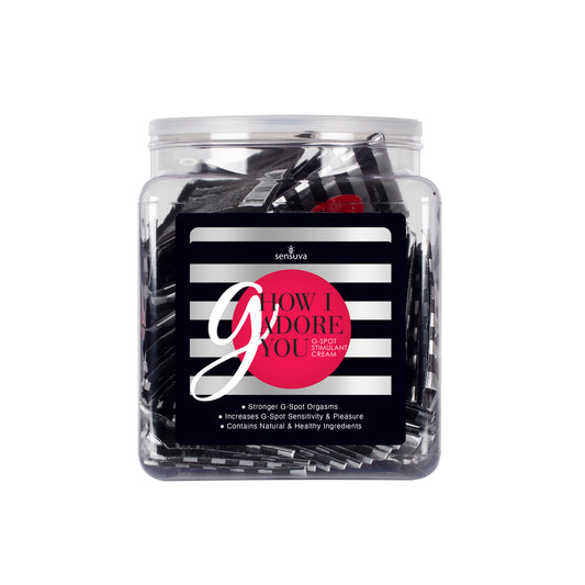 G, How I Adore You G-Spot Enhancement Cream 100 Piece Single Use Packet Tub
