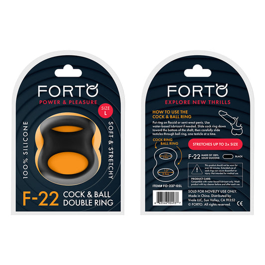 F-22: D RING (LIQUID SILICONE) LARGE - BLACK