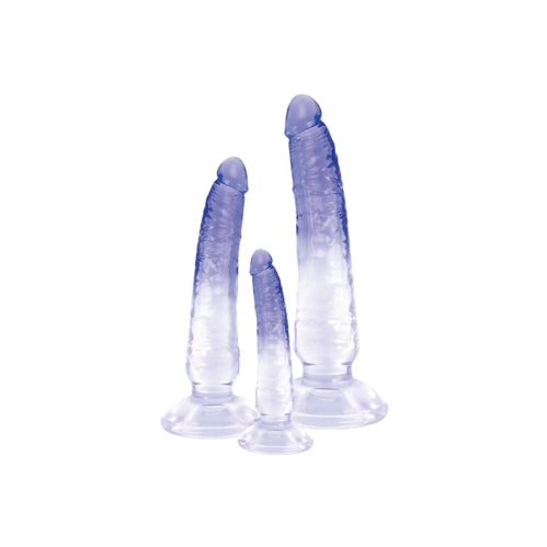 Parti Sapphire 3 in 1 Kit - Transparent Purple Dildo