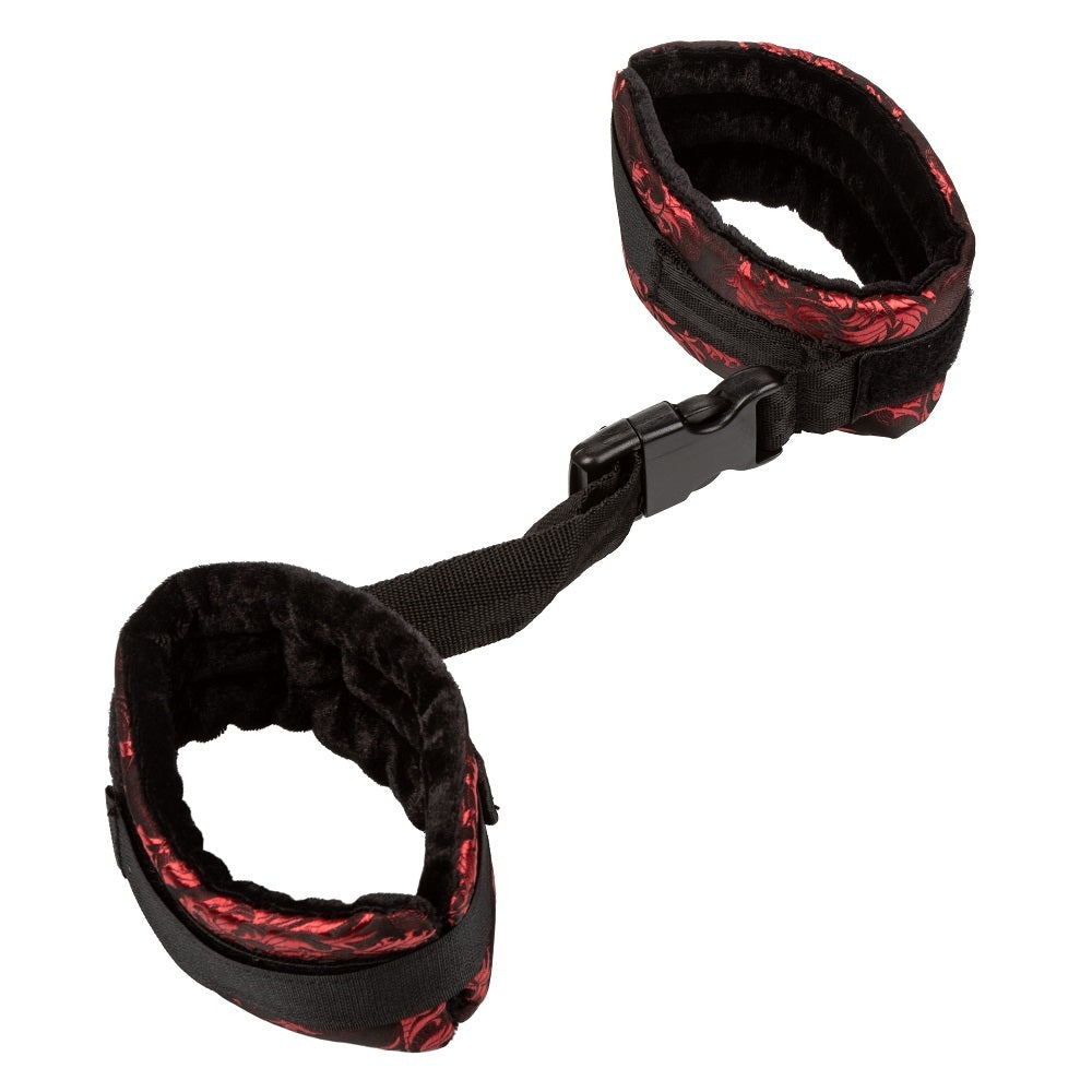 Scandal Control Cuffs Red & Black Adjustable wrists or ankles
