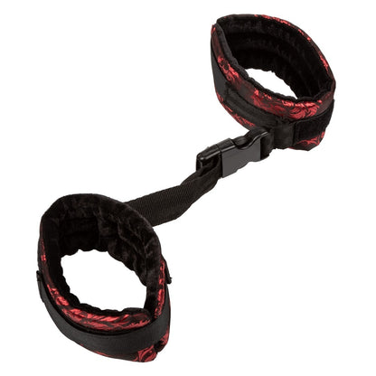 Scandal Control Cuffs Red & Black Adjustable wrists or ankles