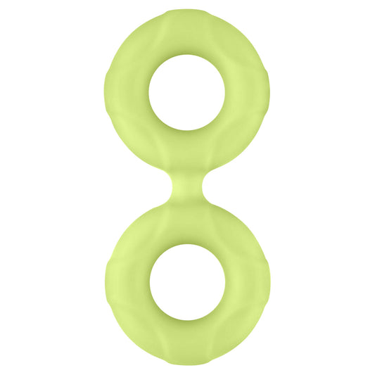 F-81: DOUBLE RING (LIQUID SILICONE) 51MM - GLOW