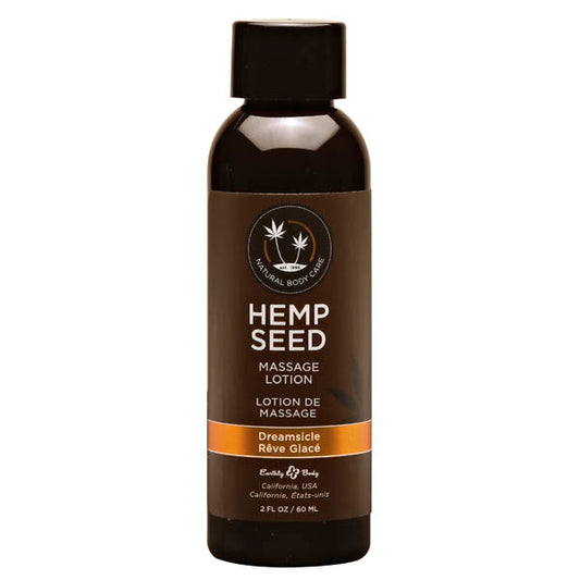 EARTHLY BODY Hemp Seed Massage Lotion Dreamsicle Tangerine & Plum Scented 59ml