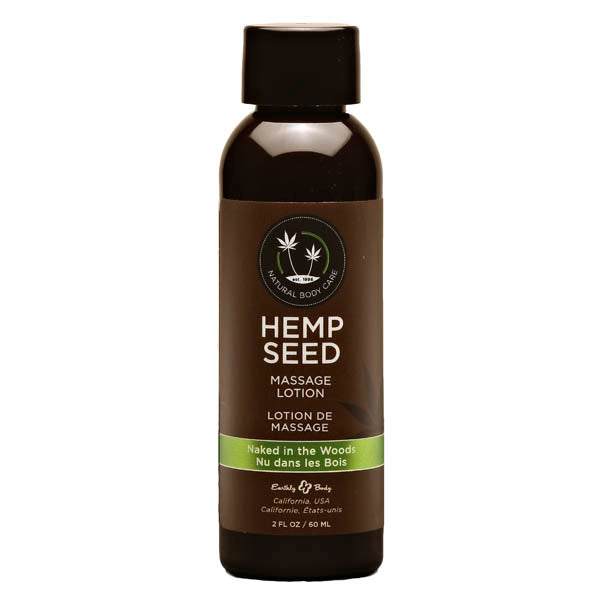 EARTHLY BODY Hemp Seed Massage Lotion Naked In The Woods Tea & Ginger 59ml