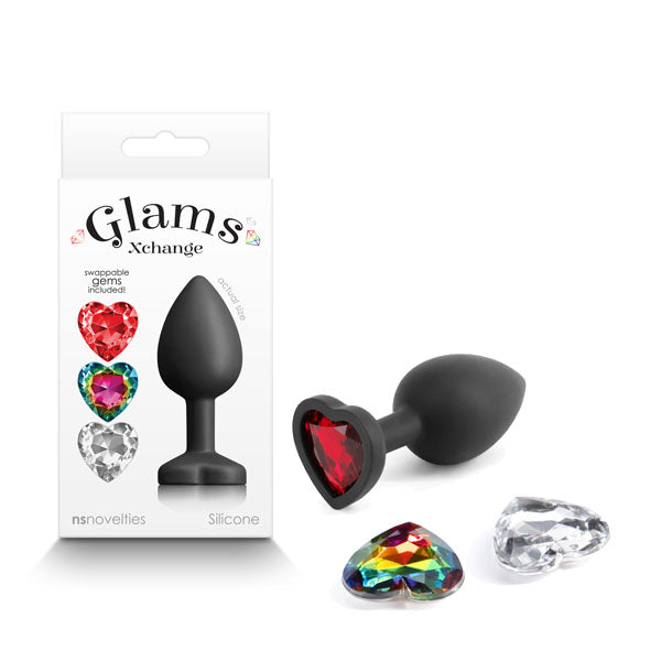 Glams Xchange Heart Anal Butt Plug Jewel Small