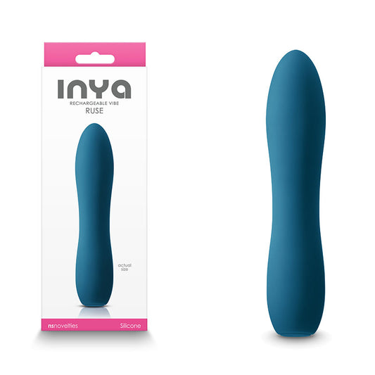 INYA Ruse USB Rechargeable Vibrator Bullet Sex Toy Teal