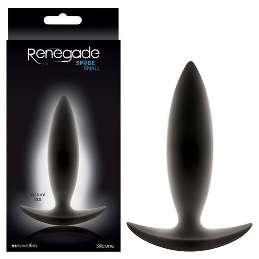 Renegade Spades Black 10 cm (4'') Small Anal Butt Plug