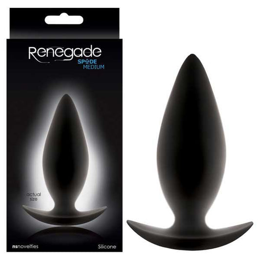 Renegade Spades Black 10 cm (4'') Medium Anal Butt Plug