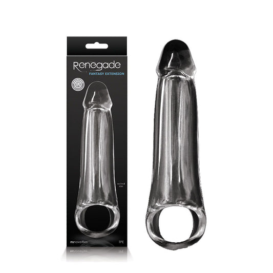 Renegade Fantasy Extension Clear Medium Penis Extension Sleeve