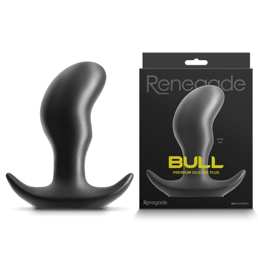 Renegade Bull - Black - Large Anal Butt Plug