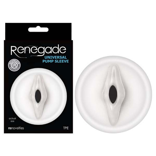 Renegade Universal Pump Sleeve Clear Vagina-Shaped Penis Pump Sleeve