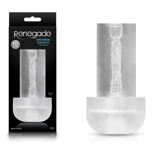 Renegade Universal Sleeve XL Clear Penis Pump Sleeve