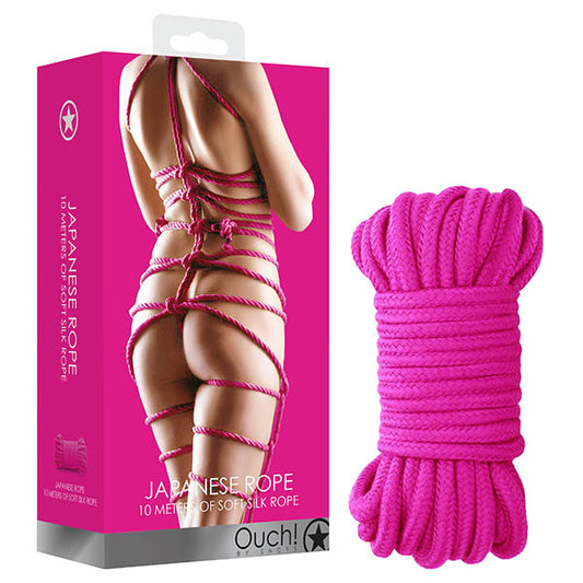 OUCH! Japanese Rope 10m Bondage Fetish BDSM Couples Sex Toy Pink