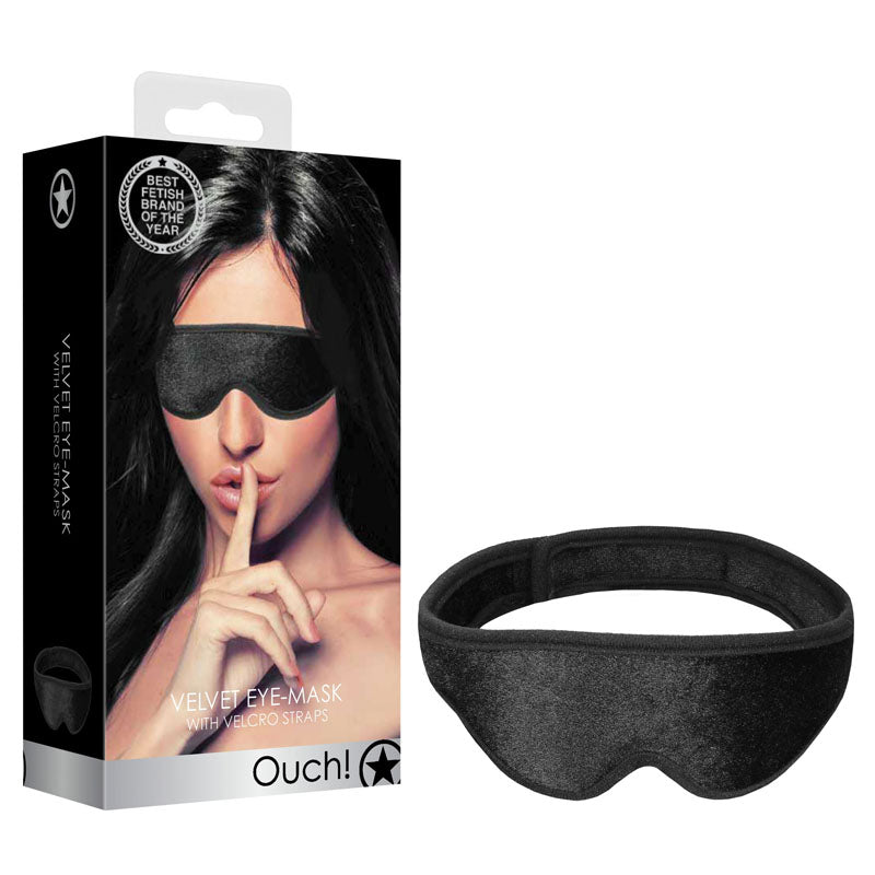 OUCH! Velvet & Velcro Adjustable Eye Mask