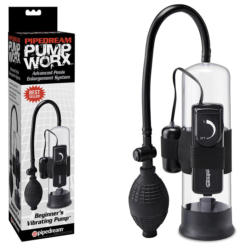 Pipedream Pump Worx Beginner's Vibrating Penis Pump Enhancement System