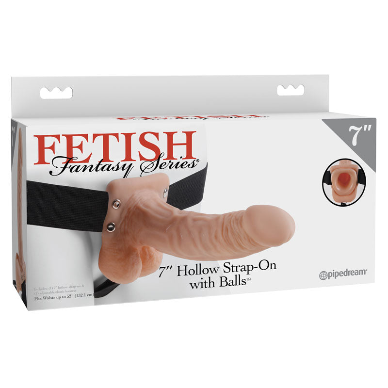 Fetish Fantasy Series 7'' Hollow Strap-On With Balls
