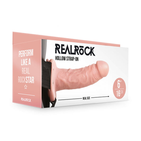 REALROCK Hollow Strapon - 15.5 cm Flesh