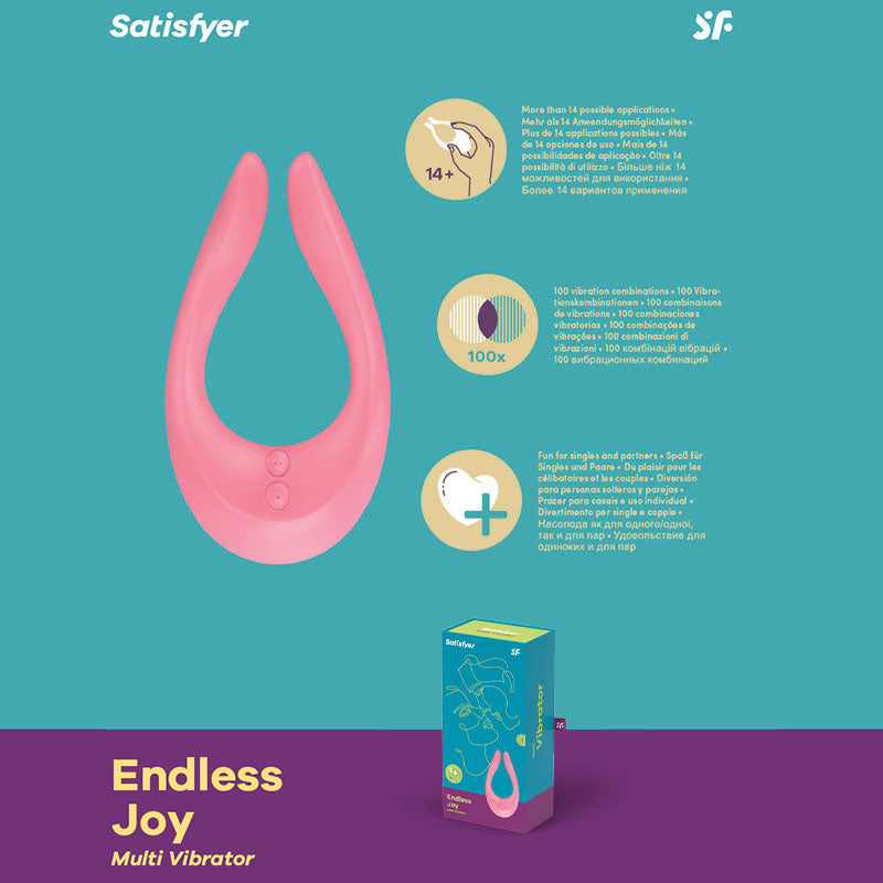 Satisfyer Endless Joy Couples Vibrator USB Clitoral Penis Stimulator