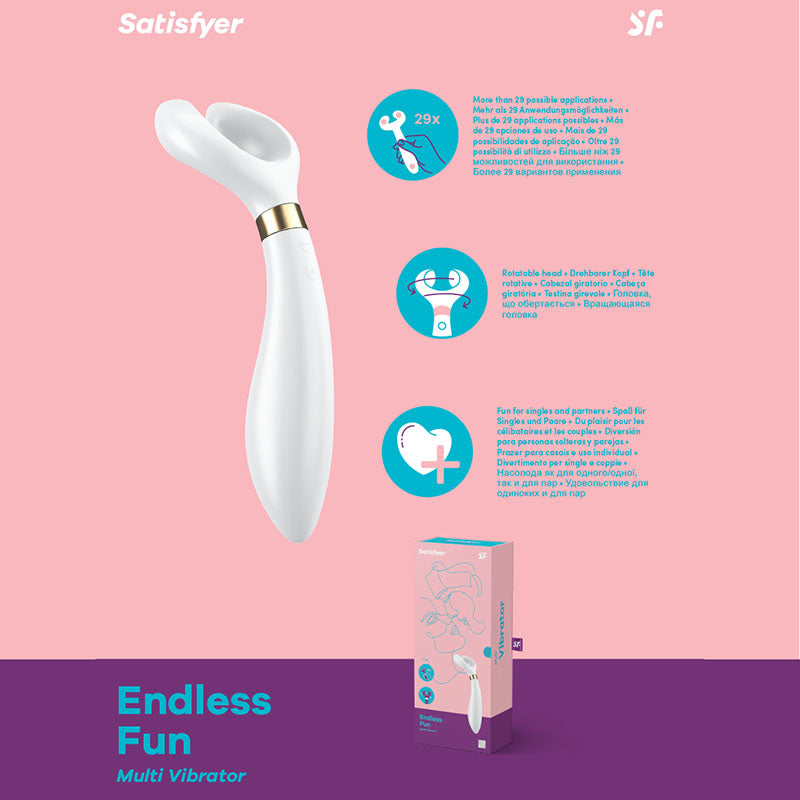 Satisfyer Endless Fun Couples Vibrator Rechargeable White