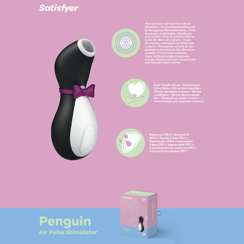 Satisfyer Pro Penguin Clitoral Stimulator Clit Sucker Vibrator USB