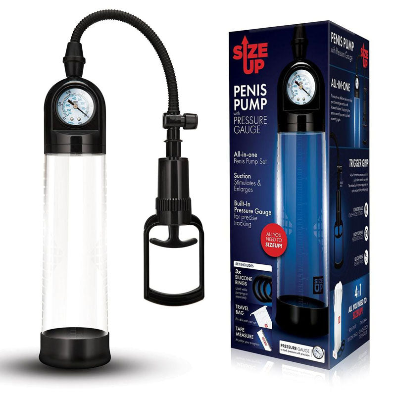 Size Up Penis Pump with Pressure Gauge