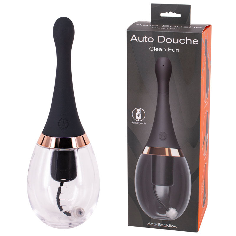 Seven Creations Auto Douche Anal Enema USB Rectal Cleaner Bulb Pump Sex Toy